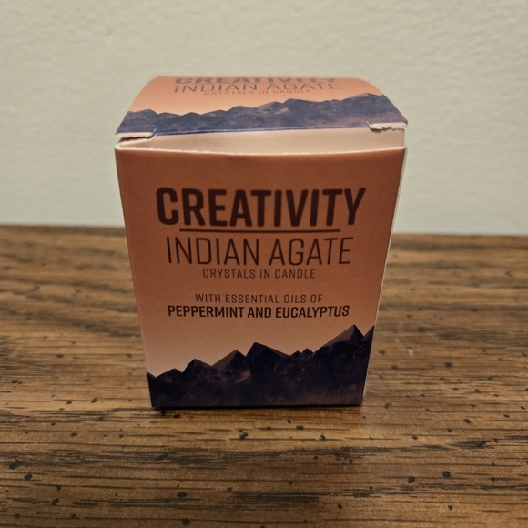 Creativity Indian Agate Candle with Essential Oils - Picture 1 of 2